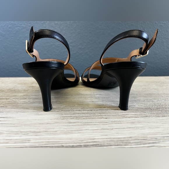 NWOT!!! Naturalizer Black Strappy Sandals - Picture 3 of 5